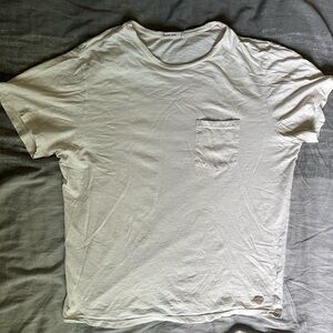 Marine layer ivory white pocket T-shirt